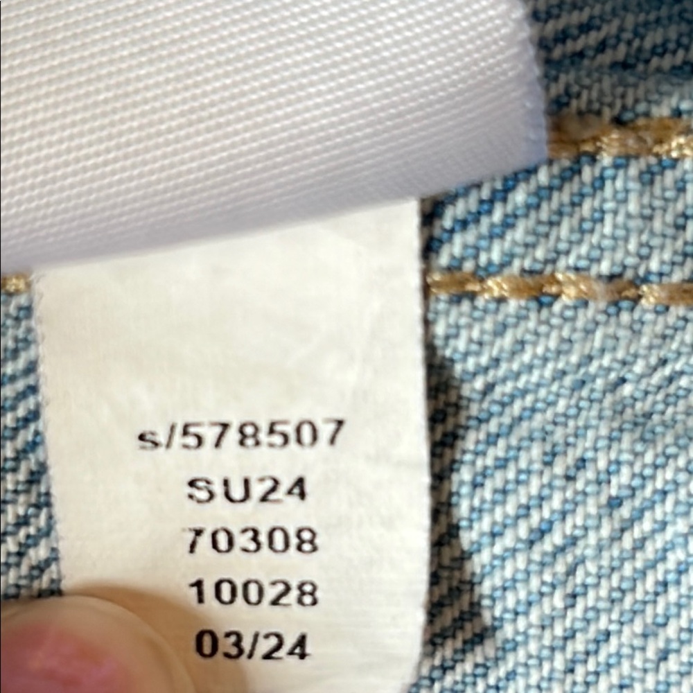 LOFT Casual Light Blue Jean Jacket Western Rivet Buttons - Picture 11 of 11